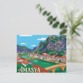 Amasya Turkije Briefkaart (Staand voorkant)