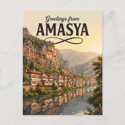 Amasya Turkije Briefkaart (Voorkant)