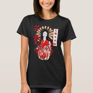 Amatasu Omikami Cherry Blossom Sun Goddess T-shirt