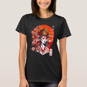 Amaterasu Omikami Japanse Shinto zonnegodin T-shirt