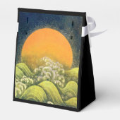 AMATERASU SUN GODDESS, GEEL GEM MONOGRAM zwart Bedankdoosjes (Achterkant)