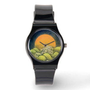 AMATERASU SUN GODDESS geel, groen zwart Horloge