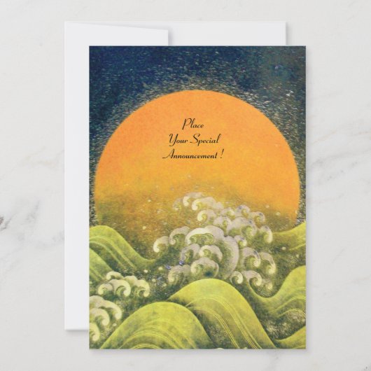 AMATERASU, SUN GODDESS, geel groen zwart rood brui Kaart (Achterkant)