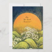 AMATERASU,SUN GODDESS,geel groen zwart rood goud Kaart (Achterkant)