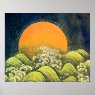 AMATERASU, SUN GODDESS, geel zwart Poster