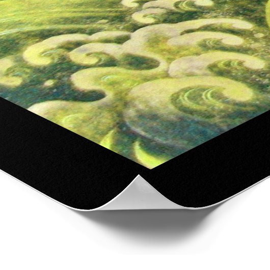 AMATERASU, SUN GODDESS, geel zwart Poster (Hoek)