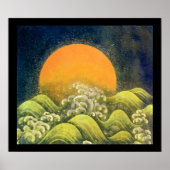 AMATERASU, SUN GODDESS, geel zwart Poster (Voorkant)