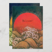 AMATERASU, SUN GODDESS, geel zwart rood ijs Kaart (Voorkant / Achterkant)