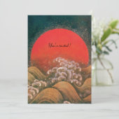 AMATERASU, SUN GODDESS, geel zwart rood ijs Kaart (Staand voorkant)