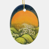 AMATERASU , SUN GODDESS KERAMISCH ORNAMENT (Achterkant)