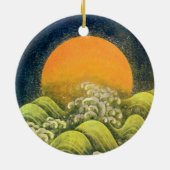 AMATERASU , SUN GODDESS KERAMISCH ORNAMENT (Achterkant)