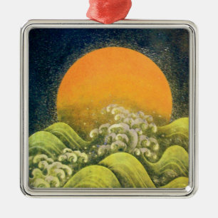 AMATERASU , SUN GODDESS METALEN ORNAMENT