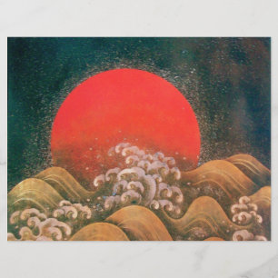 AMATERASU, SUN GODDESS Red Black Brown