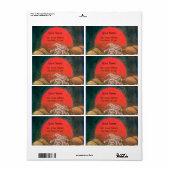 AMATERASU, SUN GODDESS Red Brown Etiket (Full Sheet)