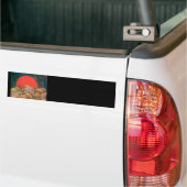 AMATERASU, SUN GODDESS, rood, zwart, bruin Bumpersticker (Op Truck)