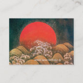AMATERASU, SUN GODDESS, rood zwart bruin goud Visitekaartje (Achterkant)