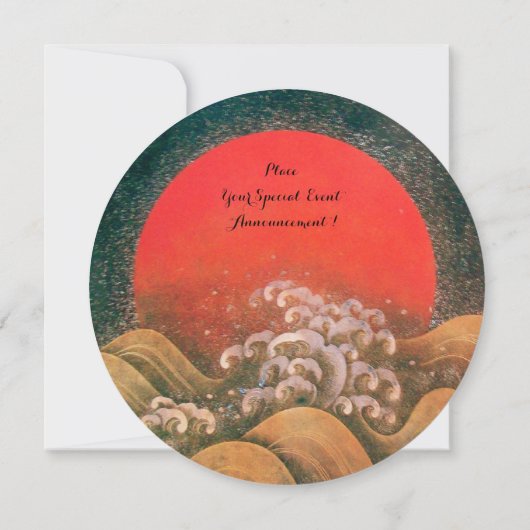 AMATERASU, SUN GODDESS, rood, zwart, bruin Kaart (Achterkant)