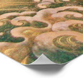 AMATERASU, SUN GODDESS, rood, zwart, bruin Poster (Hoek)