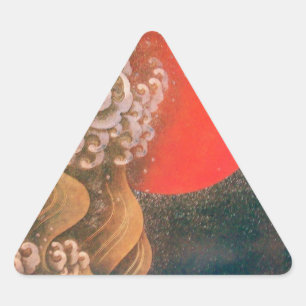 AMATERASU, SUN GODDESS, rood, zwart, bruin Sticker