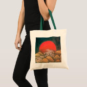 AMATERASU, SUN GODDESS, rood, zwart, bruin Tote Bag (Voorkant (product))