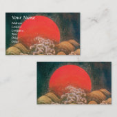 AMATERASU, SUN GODDESS, rood, zwart, bruin Visitekaartje (Voorkant / Achterkant)