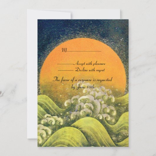 AMATERASU, SUN GODDESS RSVP rood, groen bruin Kaart (Achterkant)