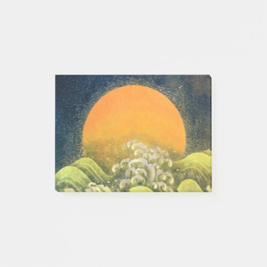 AMATERASU SUN GODDESS Yellow Black Brown Post-it® Notes (Voorkant)