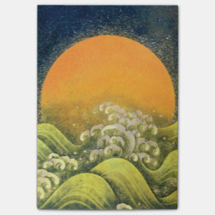 AMATERASU SUN GODDESS Yellow Black Brown Post-it® Notes