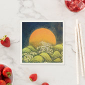 AMATERASU SUN GODDESS Yellow Black Brown Servetten (Insitu)