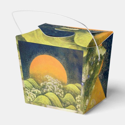 AMATERASU SUN GODDESS Yellow Black Green Bedankdoosjes (Achterkant)