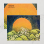 AMATERASU SUN GODDESS Yellow Black Green Briefkaart (Voorkant / Achterkant)