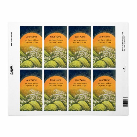 AMATERASU, SUN GODDESS Yellow Green Etiket (Full Sheet)