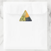 AMATERASU, SUN GODESS geel zwart zwart Sticker (Tas)