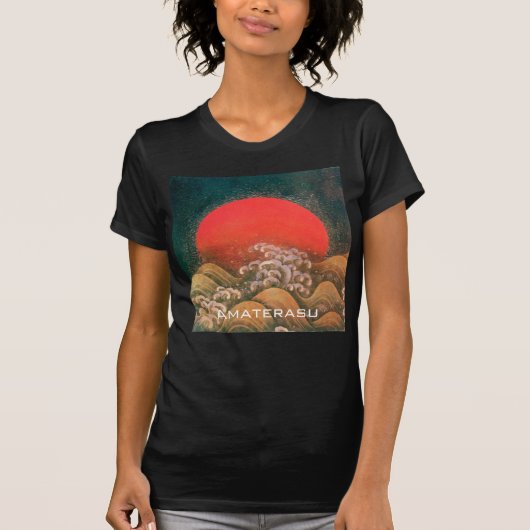 AMATERASU, SUN GODESS Red Black Brown T-shirt (Voorkant)