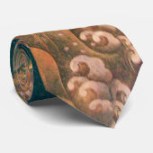 AMATERASU, SUN GODESS Red Brown Black Stropdas (Opgerold)