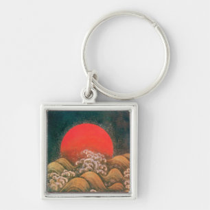 AMATERASU, SUN GODESS rood zwart Sleutelhanger