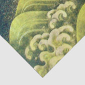 AMATERASU, SUN GODESS Yellow Black Green Tissuepapier (Detail)