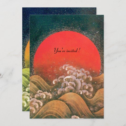 AMATERASU, ZONNEGODIN, geel zwart rood zilver Kaart (Voorkant / Achterkant)