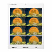 AMATERASU, ZONNEGODIN Helder Geel Groen Etiket (Full Sheet)