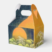 AMATERASU ZONNEGODIN, MONOGRAM Geel Zwart Groen Bedankdoosjes (Achterkant)