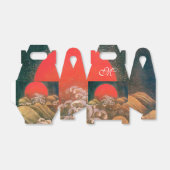 AMATERASU ZONNEGODIN, MONOGRAM Rood Zwart Bruin Bedankdoosjes (Uitgevouwen)