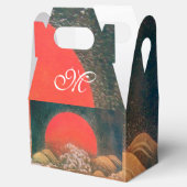 AMATERASU ZONNEGODIN, MONOGRAM Rood Zwart Bruin Bedankdoosjes (Geopend)