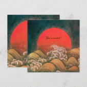 AMATERASU, ZONNEGODIN, rood zwart bruin Kaart (Voorkant / Achterkant)