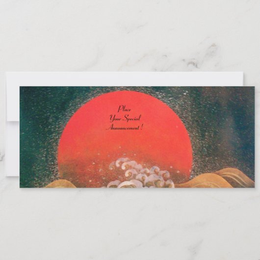 AMATERASU, ZONNEGODIN, rood zwart bruin Kaart (Achterkant)