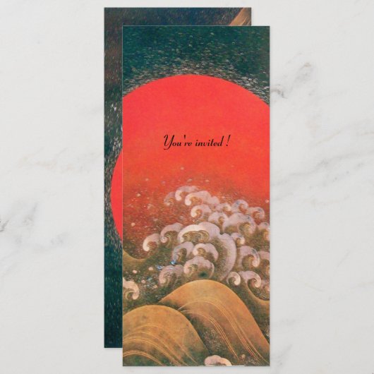 AMATERASU, ZONNEGODIN, rood zwart bruin Kaart (Voorkant / Achterkant)