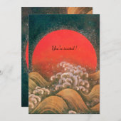 AMATERASU , ZONNEGODIN , rood zwart bruin Kaart (Voorkant / Achterkant)