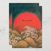 AMATERASU, ZONNEGODIN, rood zwart bruin Kaart (Voorkant / Achterkant)