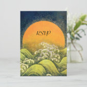 AMATERASU, ZONNEGODIN RSVP, geel groen zwart Kaart (Staand voorkant)