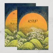 AMATERASU, ZONNEGODIN RSVP, geel groen zwart Kaart (Voorkant / Achterkant)