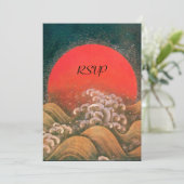 AMATERASU, ZONNEGODIN RSVP rood geel groen bruin Kaart (Staand voorkant)